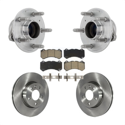 Kit de plaquettes de Rotor de frein, ensemble de roulements de moyeu avant pour Cadillac ATS V avec RW 2017