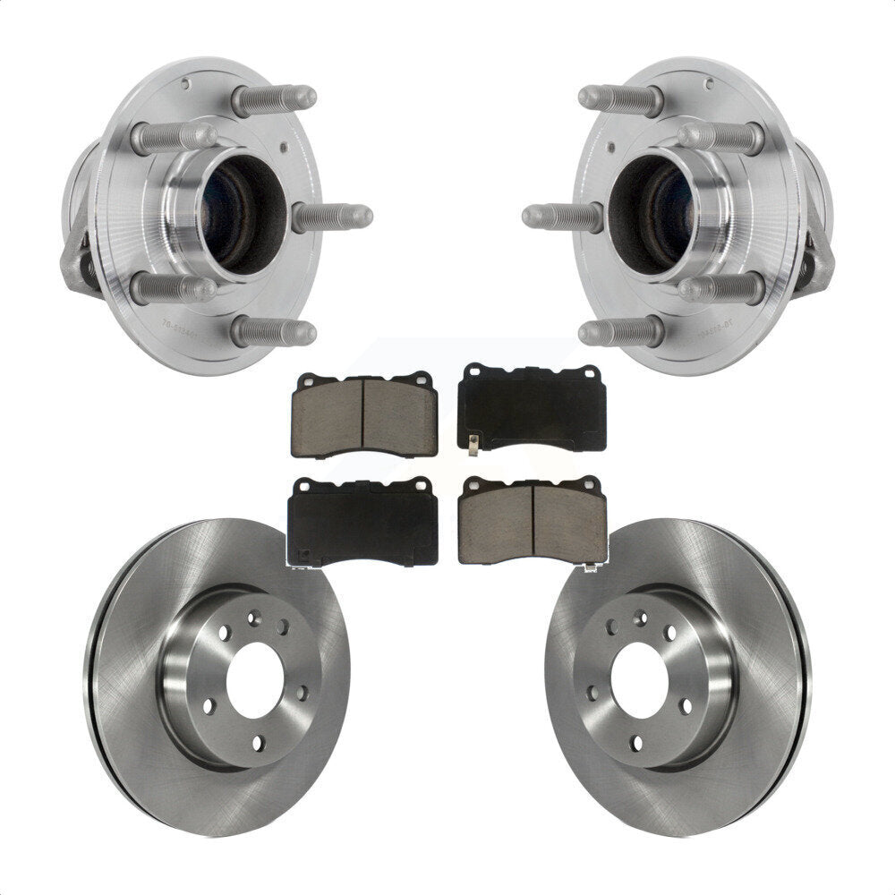 Kit de Rotor et de plaquettes de frein à disque, roulement de moyeu avant, pour Base Cadillac ATS 2019 avec RW