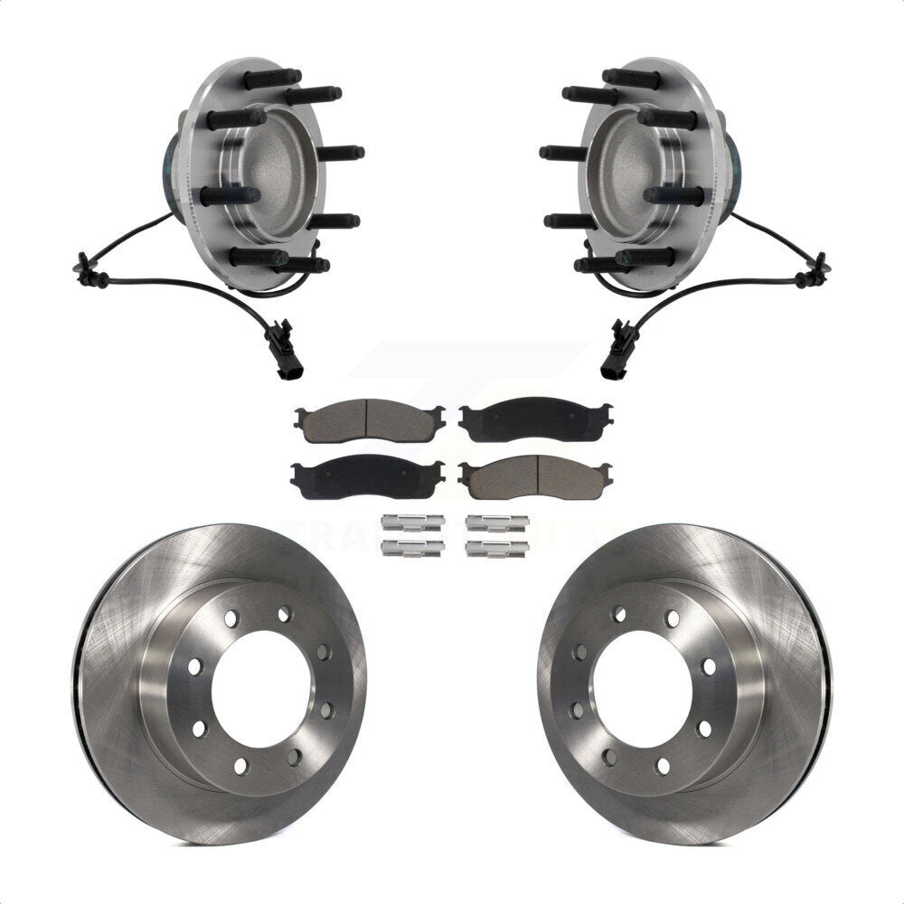 Kit de plaquettes de Rotor de frein à disque, ensemble de roulements de moyeu avant pour Dodge Ram 1500 3500 250