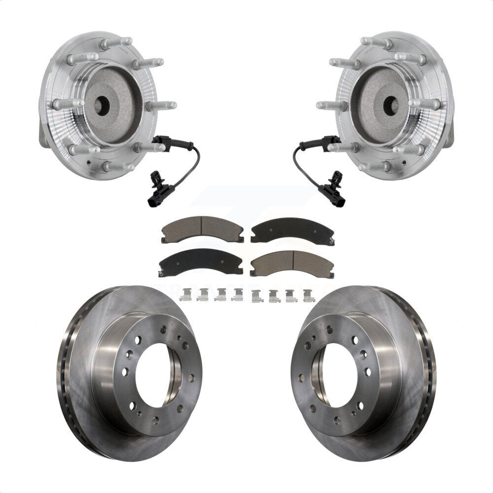 Kit de plaquettes de Rotor de frein, roulement de moyeu avant, pour GMC Chevrolet Sierra 2500 HD Silverad