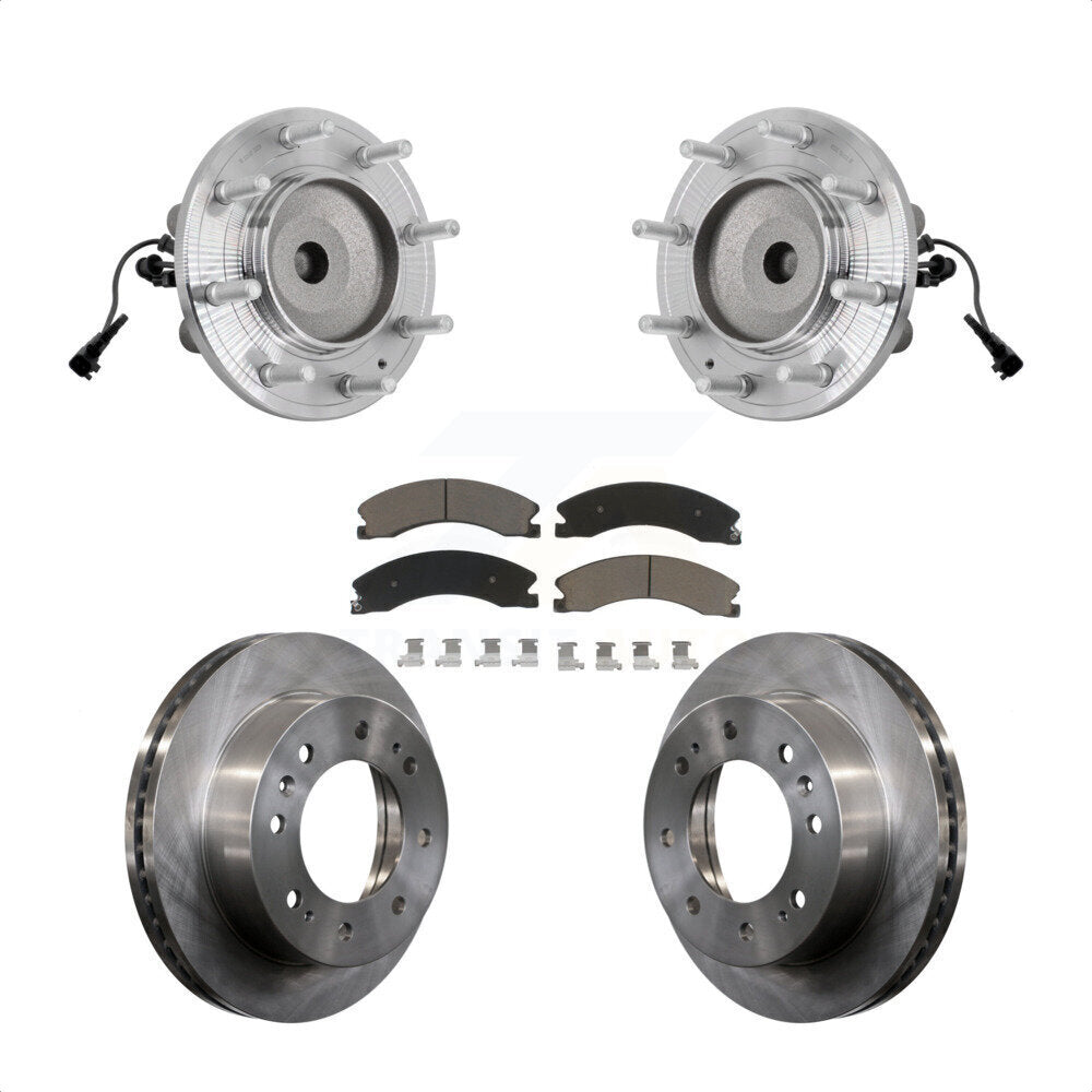 Kit de plaquettes de Rotor de frein, roulement de moyeu avant, pour GMC Sierra 3500 HD Chevrolet Silverad