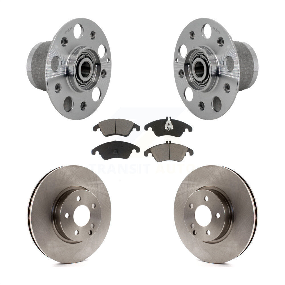 Kit de Rotor et plaquettes de frein, roulement de moyeu avant, pour Mercedes-Benz E350 C350 C300 SLC30