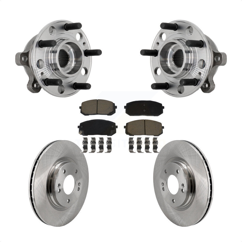 Kit de Rotor et plaquettes de frein à disque, ensemble de roulements de moyeu avant, pour Hyundai Sonata Kia K