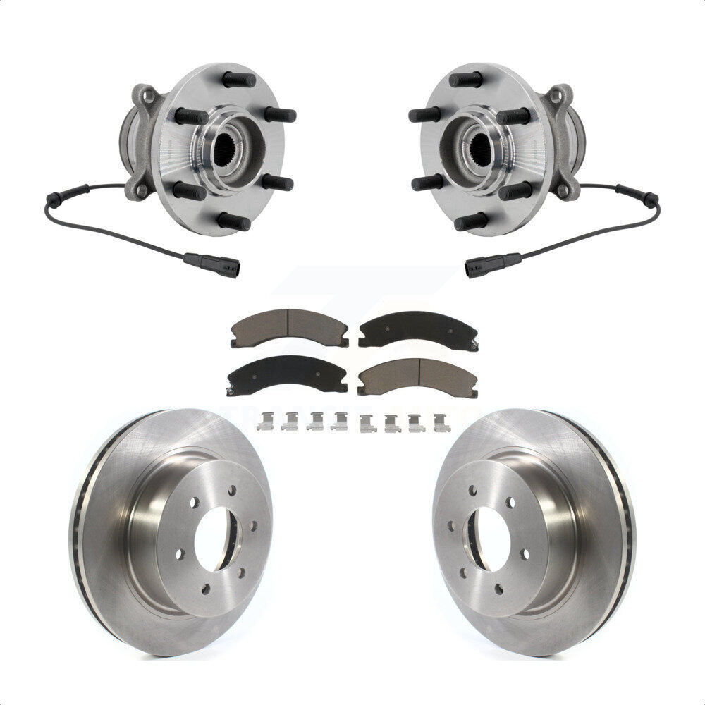 Kit de rotors et plaquettes de frein à disque d'assemblage de roulement de moyeu avant pour Nissan TITAN XD