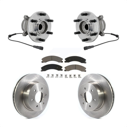 Kit de rotors et plaquettes de frein à disque d'assemblage de roulement de moyeu avant pour Nissan TITAN XD