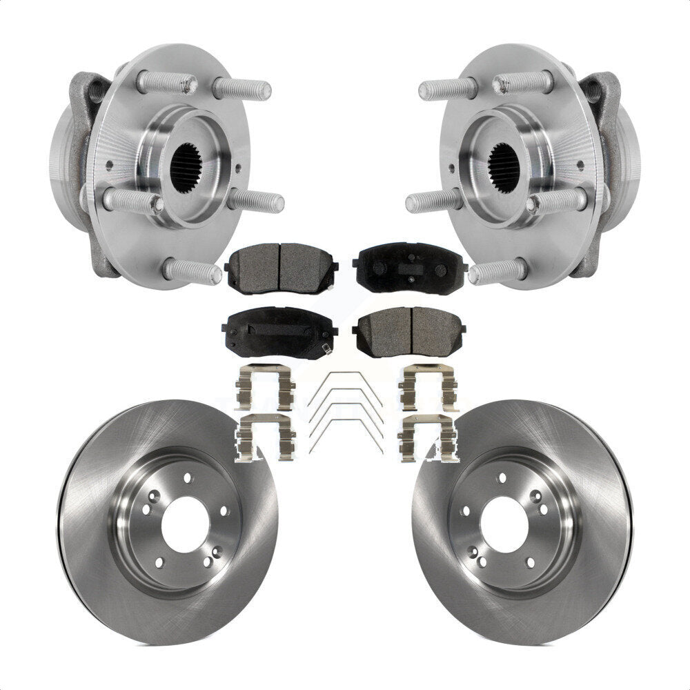 Kit de plaquettes de Rotor de frein à disque, ensemble de roulements de moyeu avant, pour Hyundai Kona Kia Selto
