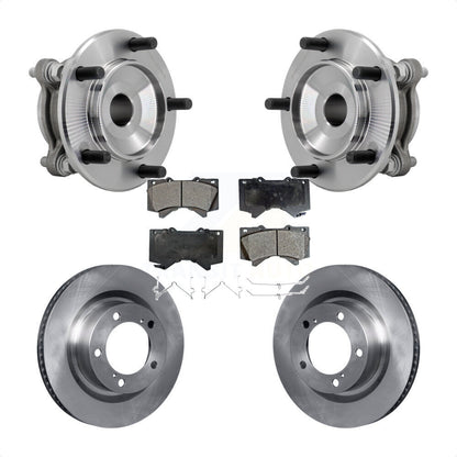 Ensemble de roulement de moyeu avant, Rotor de frein et Kit de plaquettes pour Toyota Tundra Sequoia RW