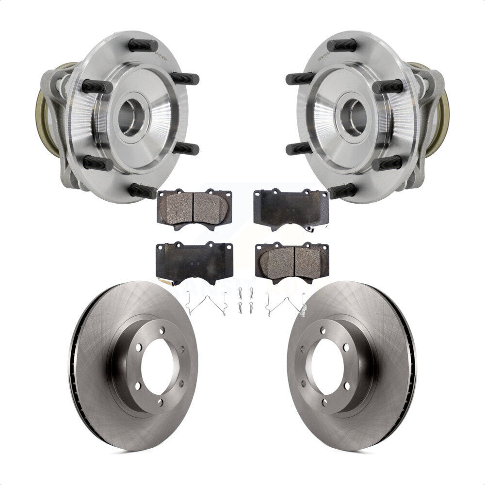 Kit de rotors et plaquettes de frein à disque, ensemble de roulements de moyeu avant, pour Toyota 4Runner RW