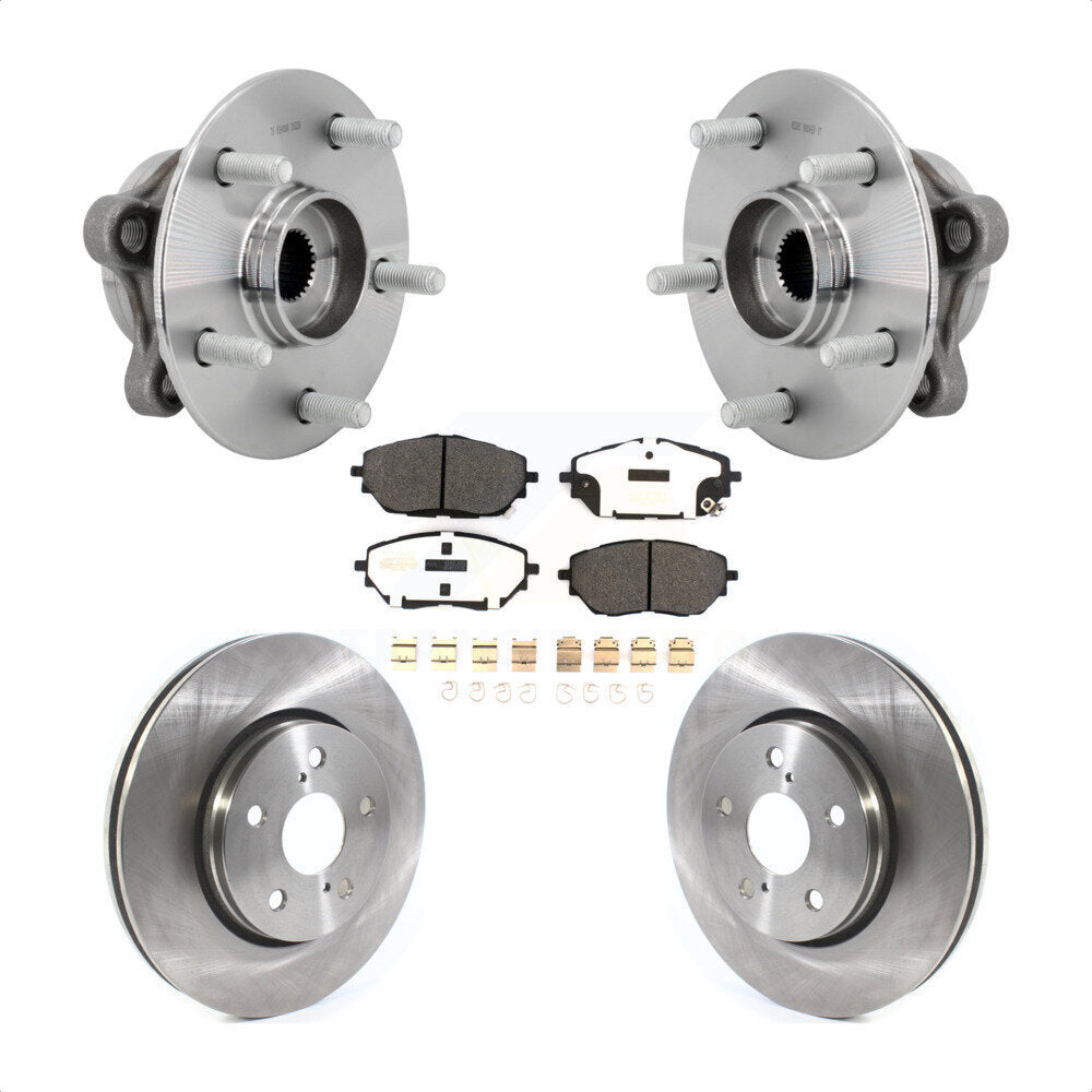 Ensemble de roulements de moyeu avant, Rotors et plaquettes de frein à disque, Kit pour Toyota C-HR