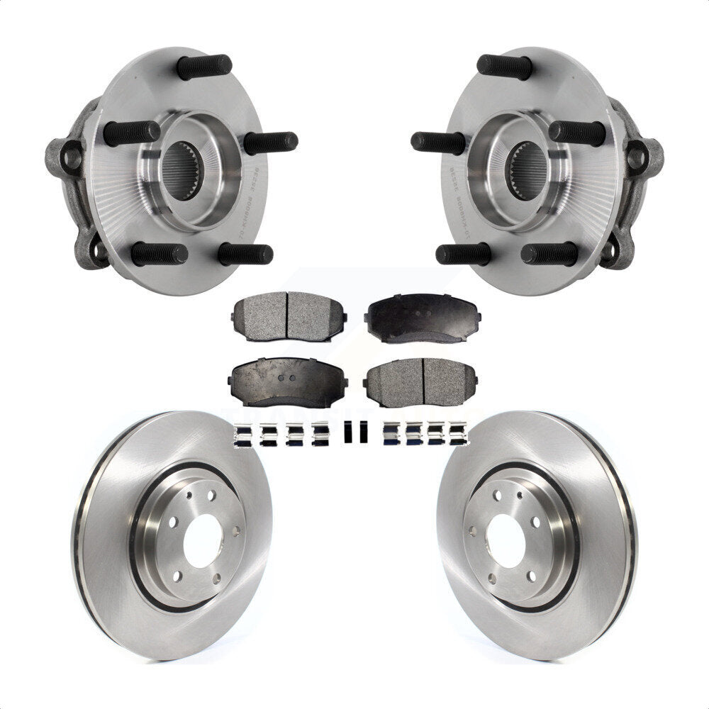 Ensemble de roulement de moyeu avant, Rotor de frein à disque et Kit de plaquettes pour Mazda CX-2016 – 2023