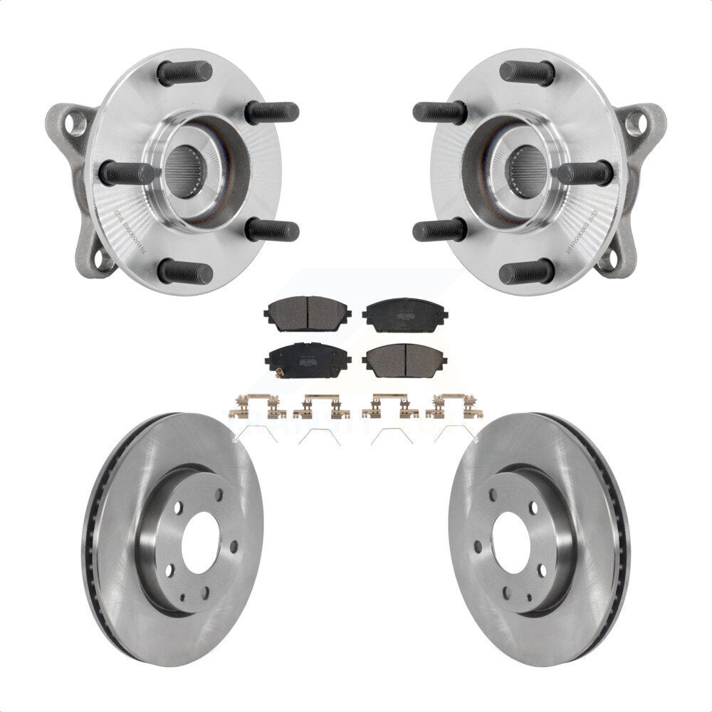 Kit de rotor et de plaquettes de frein à disque, ensemble de roulements de moyeu avant pour Mazda 3 FW 2021 – 2022