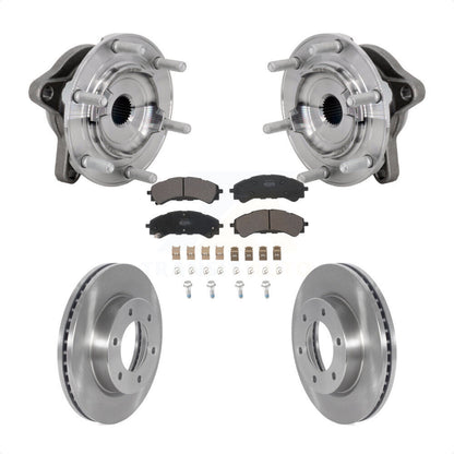 Ensemble de roulement de moyeu avant, Rotor de frein et Kit de plaquettes pour Ford Ranger 4W 2019 – 2023