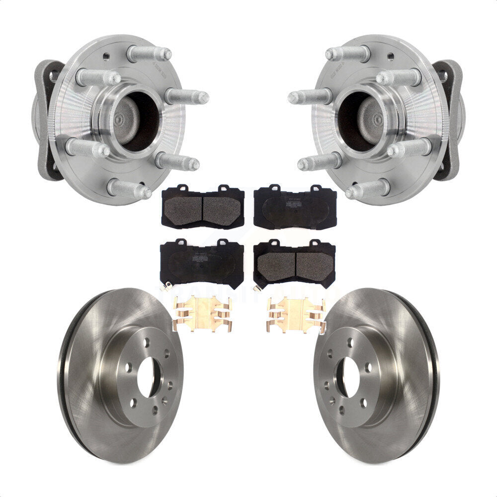 Kit de plaquettes de Rotor de frein à disque, roulement de moyeu avant, pour Chevrolet Colorado GMC Canyon RW