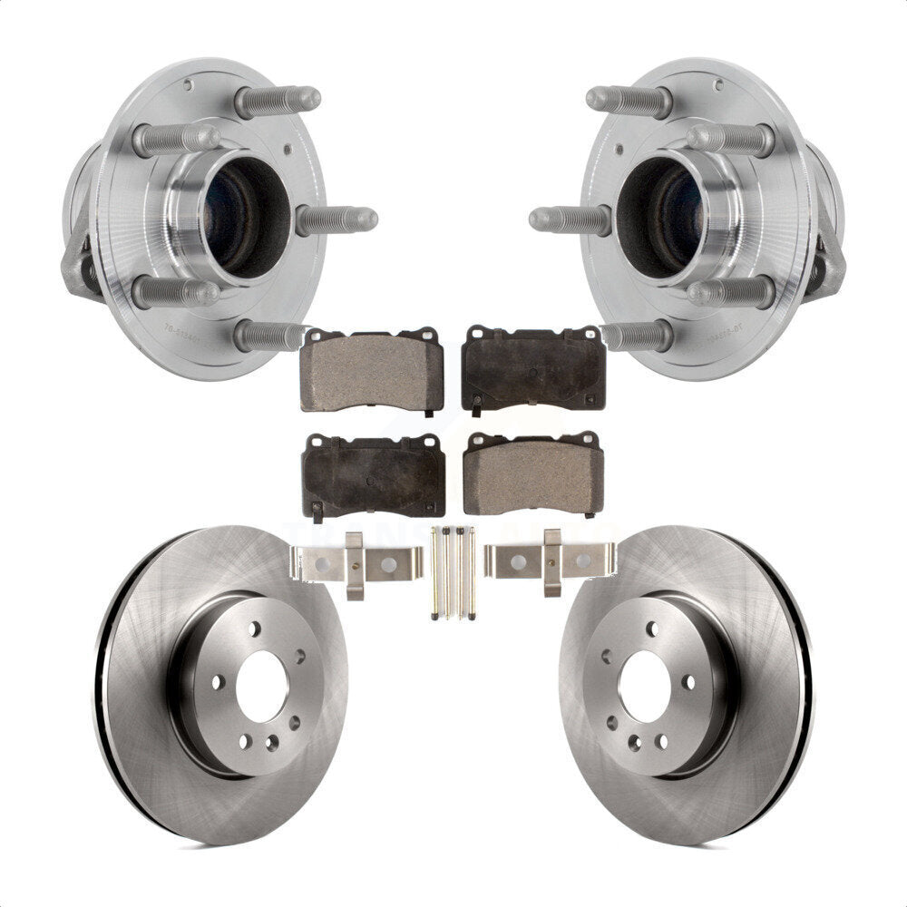 Ensemble de roulements de moyeu avant, Rotors et plaquettes de frein à disque pour Cadillac ATS
