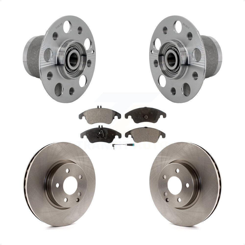Kit de Rotor et plaquettes de frein, roulement de moyeu avant, pour Mercedes-Benz E350 C350 C300 SLC30