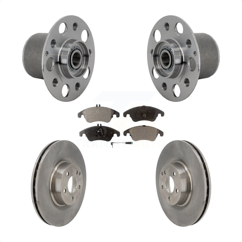 Kit de plaquettes de Rotor de frein à disque, ensemble de roulements de moyeu avant, pour Mercedes-Benz E400 E55
