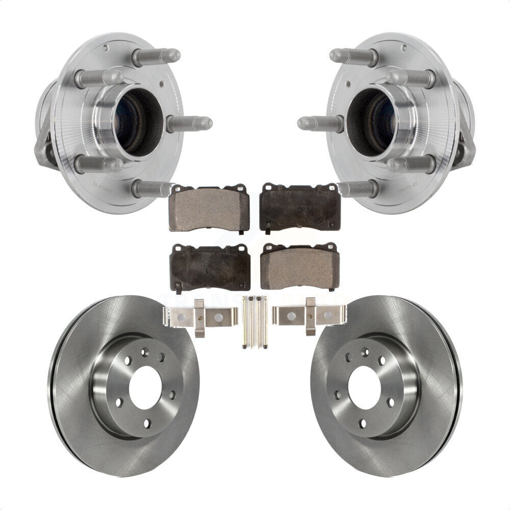 Kit de Rotor et de plaquettes de frein à disque, roulement de moyeu avant, pour Base Cadillac ATS 2019 avec RW