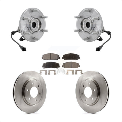 Kit de rotor de frein et de plaquettes d'assemblage de roulement de moyeu avant pour Nissan TITAN 4W 2017 – 2023