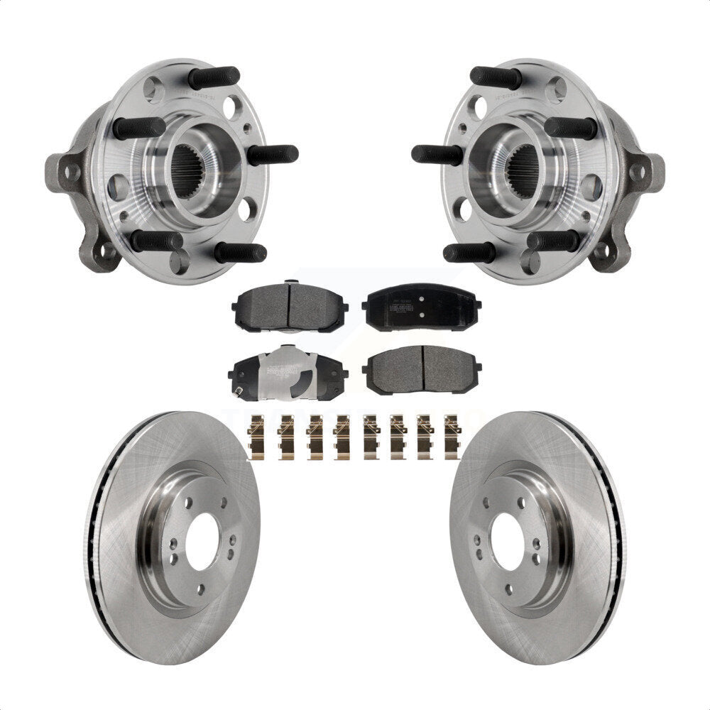Kit de Rotor et plaquettes de frein à disque, ensemble de roulements de moyeu avant, pour Hyundai Sonata Kia K