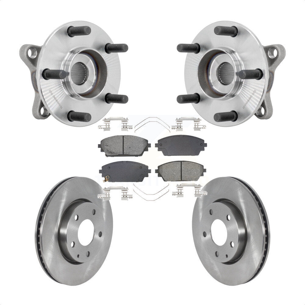 Kit de rotor et de plaquettes de frein à disque, ensemble de roulements de moyeu avant pour Mazda 3 FW 2021 – 2022