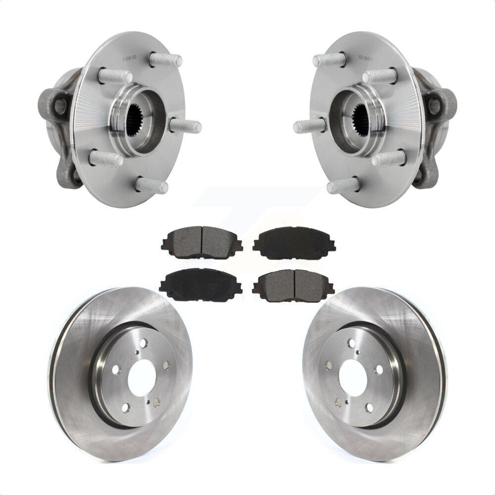 Ensemble de roulements de moyeu avant, Rotors et plaquettes de frein à disque, Kit pour Toyota C-HR