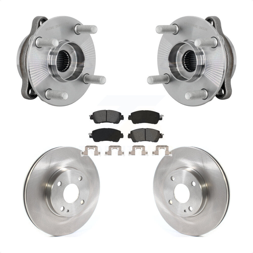 Kit de Rotor et plaquettes de frein à disque, ensemble de roulements de moyeu avant, pour Toyota Yaris iA Scio