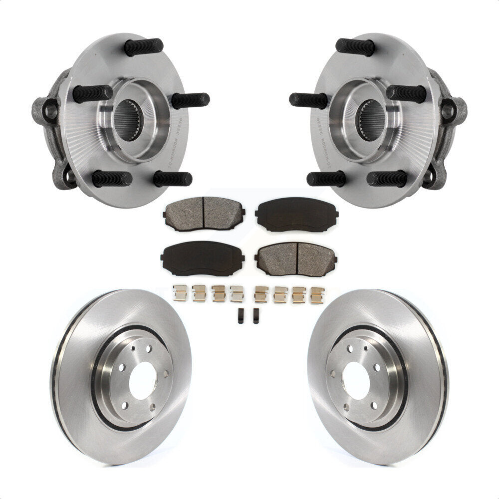 Ensemble de roulement de moyeu avant, Rotor de frein à disque et Kit de plaquettes pour Mazda CX-2016 – 2023
