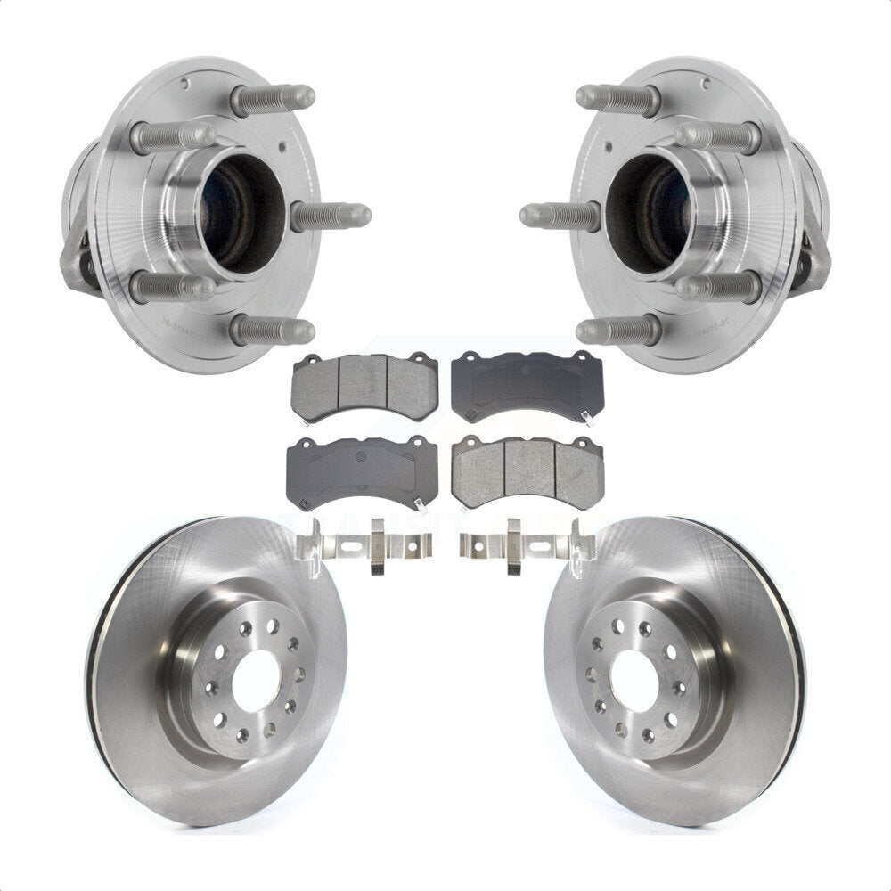 Ensemble de roulements de moyeu avant, Rotors et plaquettes de frein à disque pour Cadillac CTS