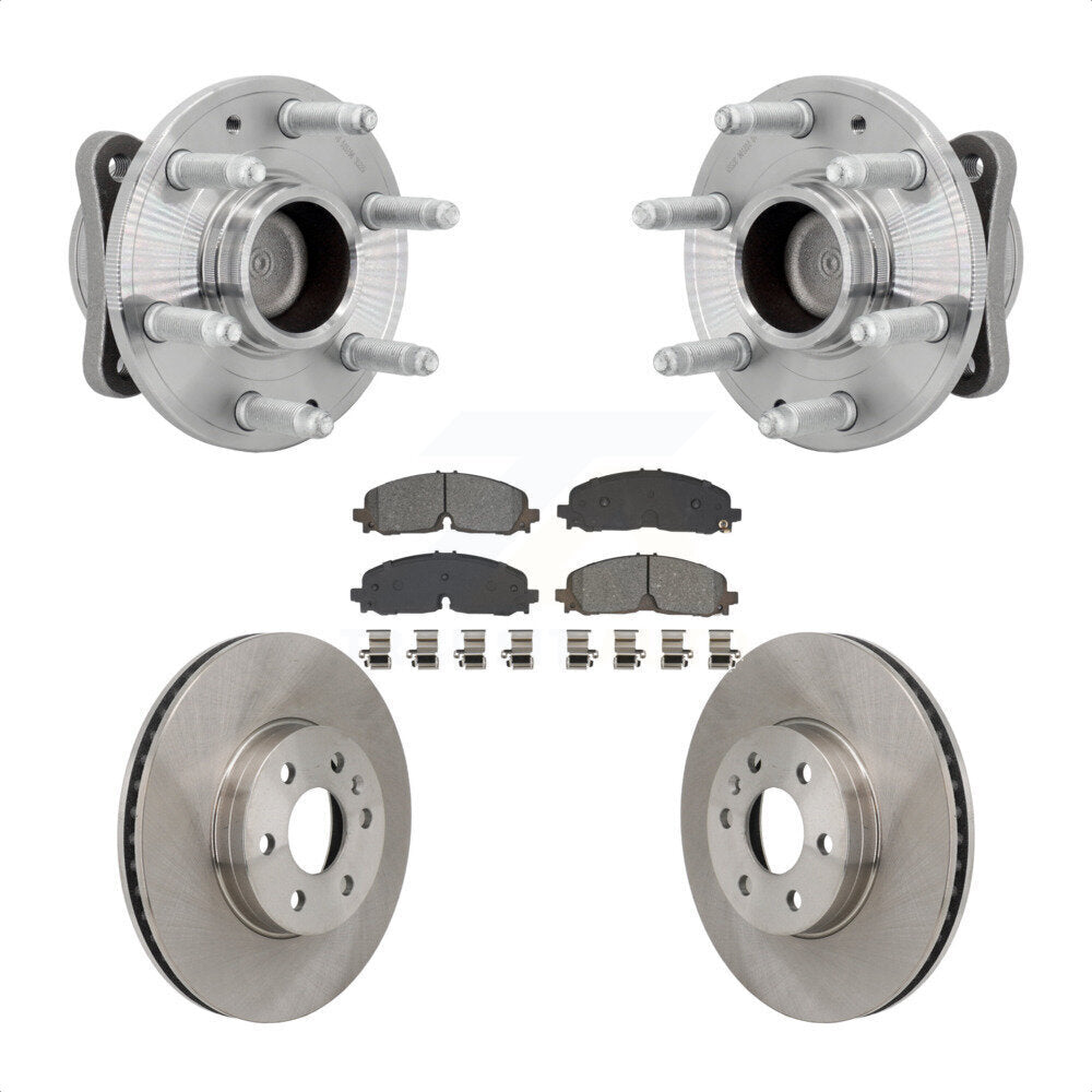Kit de plaquettes de Rotor de frein à disque, roulement de moyeu avant, pour Chevrolet Colorado GMC Canyon RW
