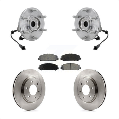 Kit de rotor de frein et de plaquettes d'assemblage de roulement de moyeu avant pour Nissan TITAN 4W 2017 – 2023