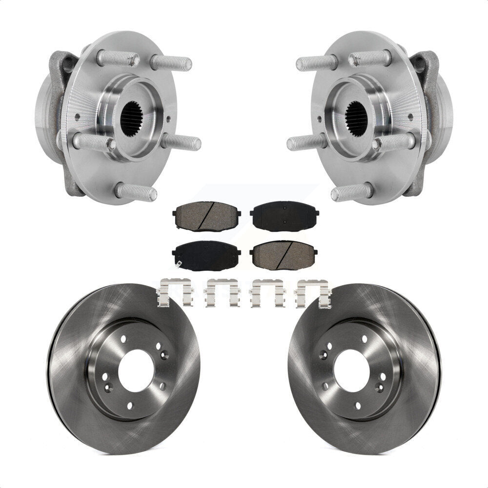 Kit de plaquettes de Rotor de frein à disque, ensemble de roulements de moyeu avant, pour Hyundai Kona Kia Selto