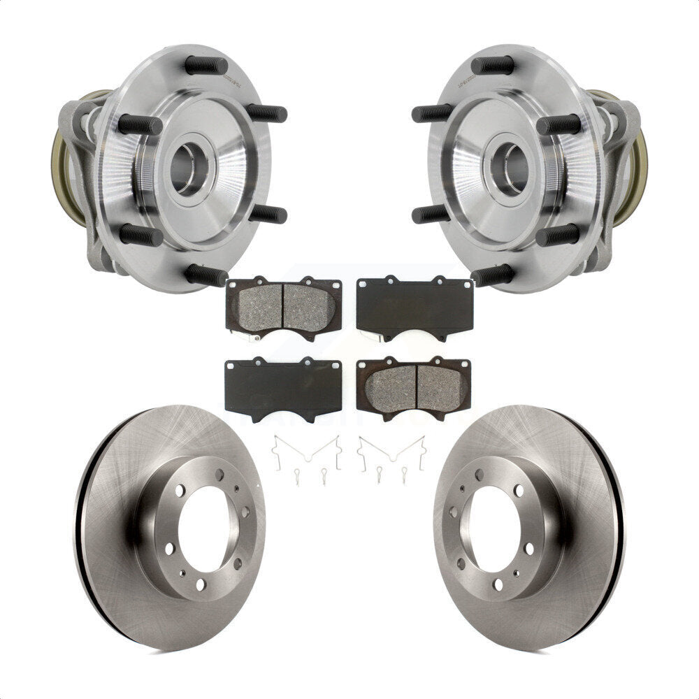 Kit de plaquettes de Rotor de frein à disque, roulement de moyeu avant, pour Toyota Tacoma 4Runner FJ Cruise