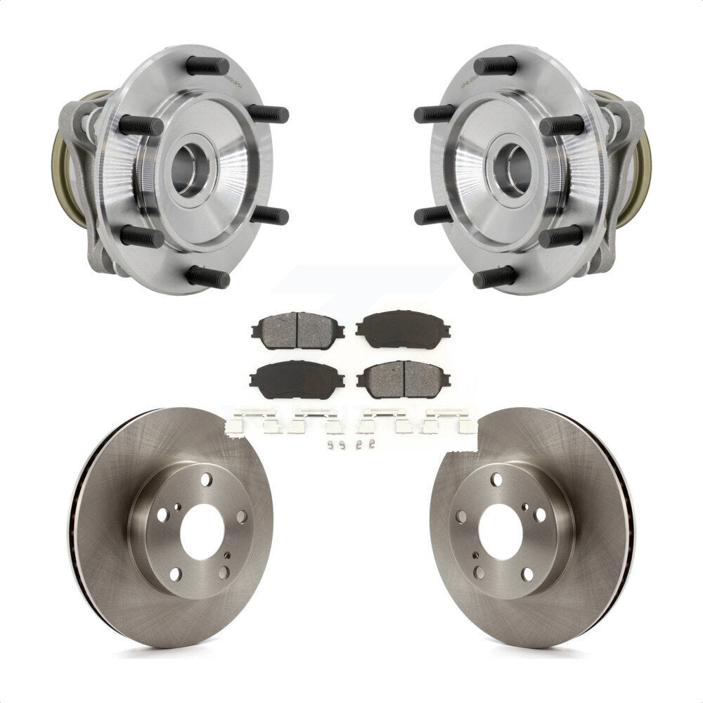 Kit de plaquettes de Rotor de frein, roulement de moyeu avant, pour Toyota Tacoma 05-15, avec roue à 5 écrous