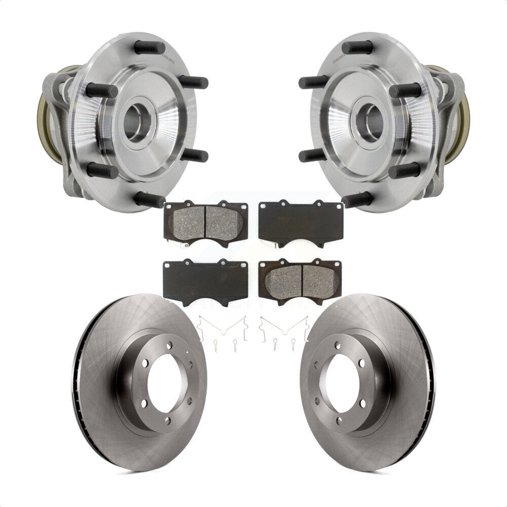 Kit de rotors et plaquettes de frein à disque, ensemble de roulements de moyeu avant, pour Toyota 4Runner RW