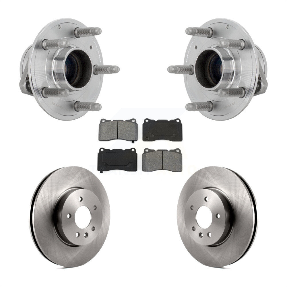 Ensemble de roulements de moyeu avant, Rotors et plaquettes de frein à disque pour Cadillac ATS