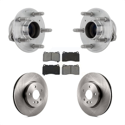 Ensemble de roulements de moyeu avant, Rotors et plaquettes de frein à disque pour Cadillac ATS
