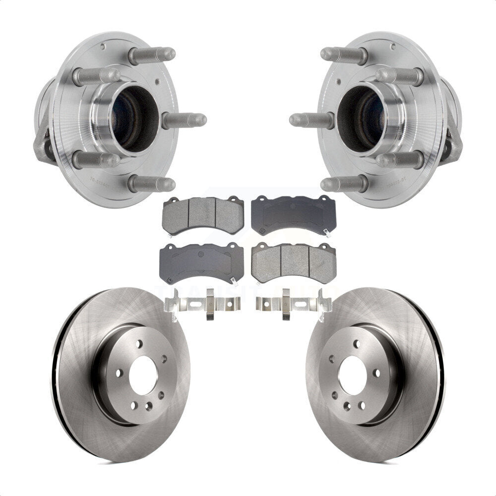 Kit de plaquettes de Rotor de frein à disque, ensemble de roulements de moyeu avant pour Cadillac ATS V avec RW