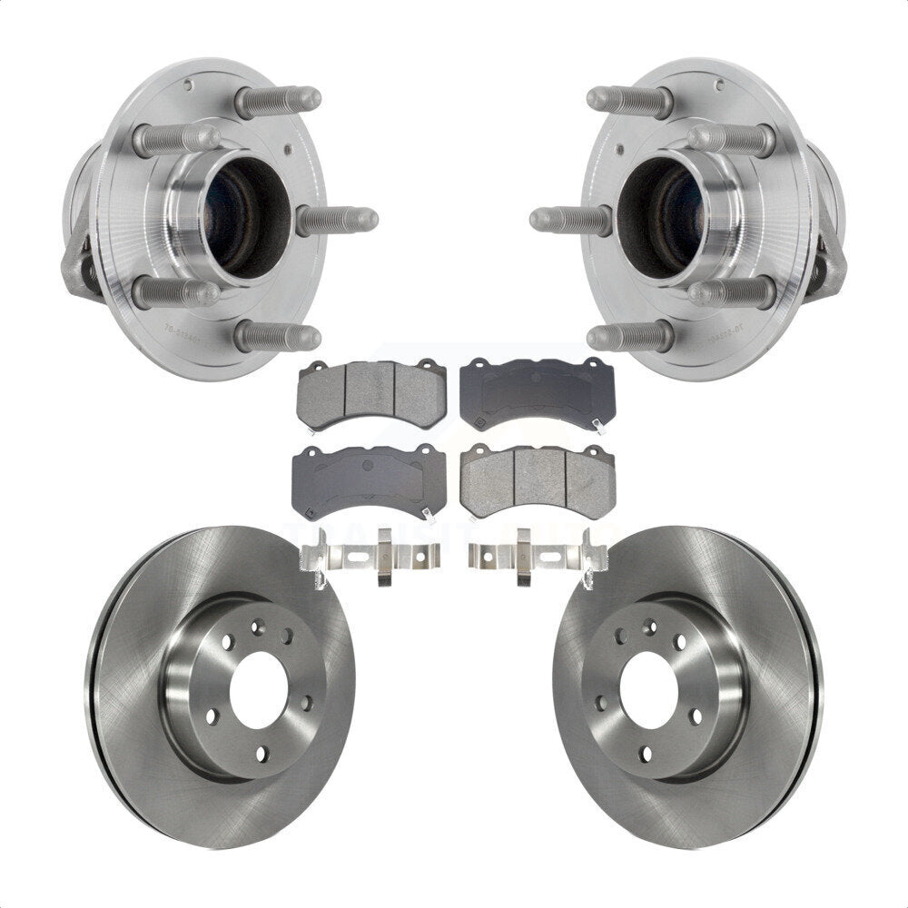 Kit de plaquettes de Rotor de frein, ensemble de roulements de moyeu avant pour Cadillac ATS V avec RW 2017