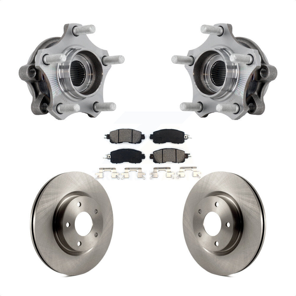 Kit de plaquettes de Rotor de frein à disque, ensemble de roulements de moyeu avant pour Nissan Altim 2019 – 2023