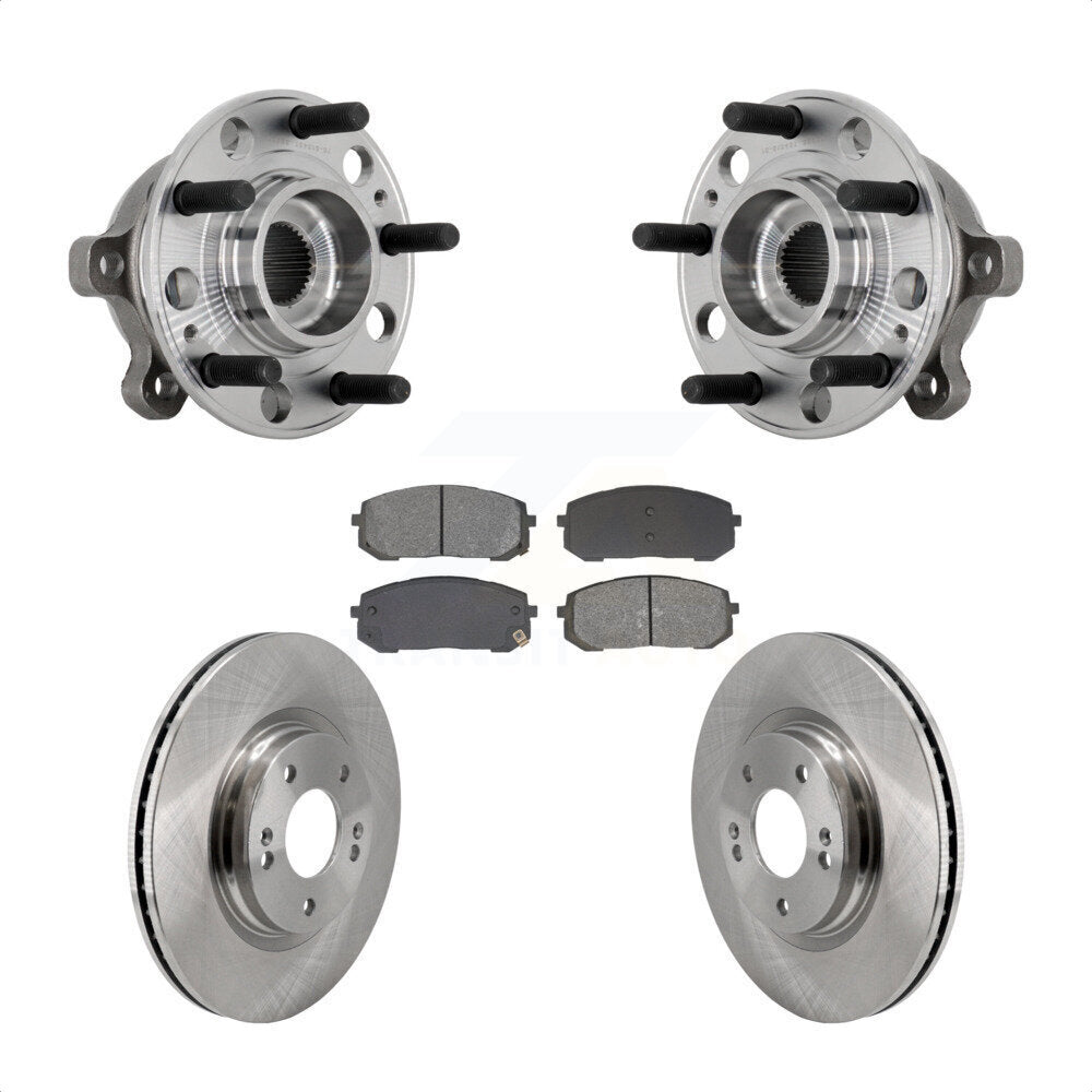 Kit de Rotor et plaquettes de frein à disque, ensemble de roulements de moyeu avant, pour Hyundai Sonata Kia K