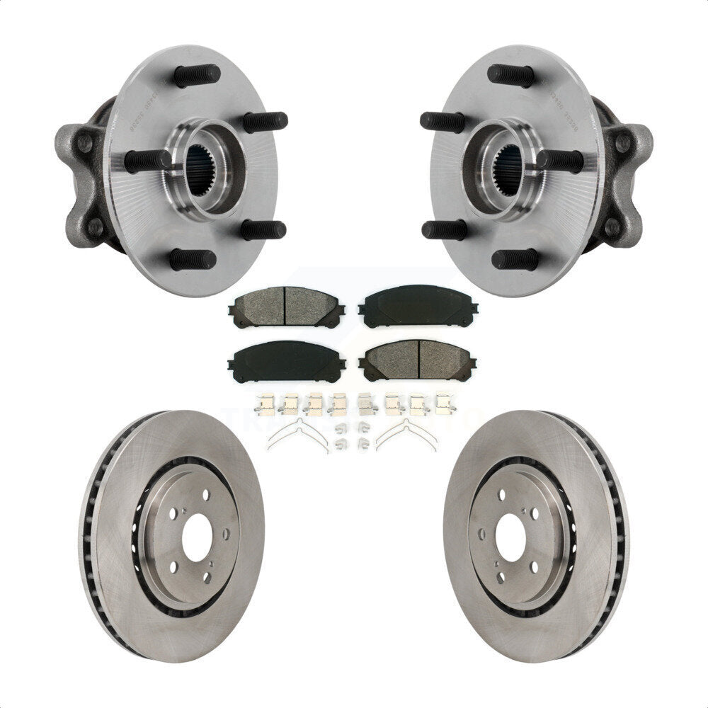 Kit de plaquettes de Rotor de frein à disque, ensemble de roulements de moyeu avant pour Toyota Sienn 2021 – 2023
