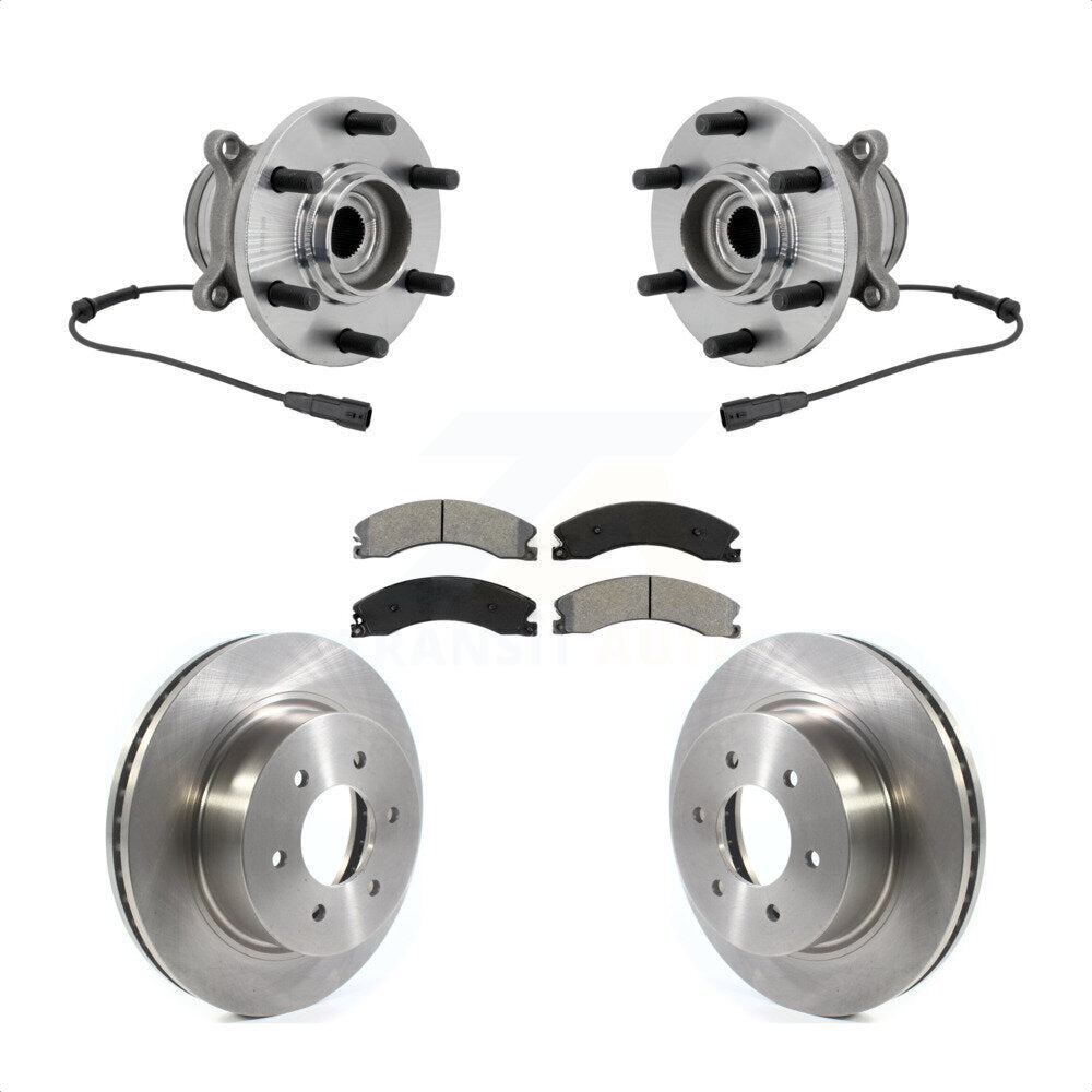 Kit de rotors et plaquettes de frein à disque d'assemblage de roulement de moyeu avant pour Nissan TITAN XD