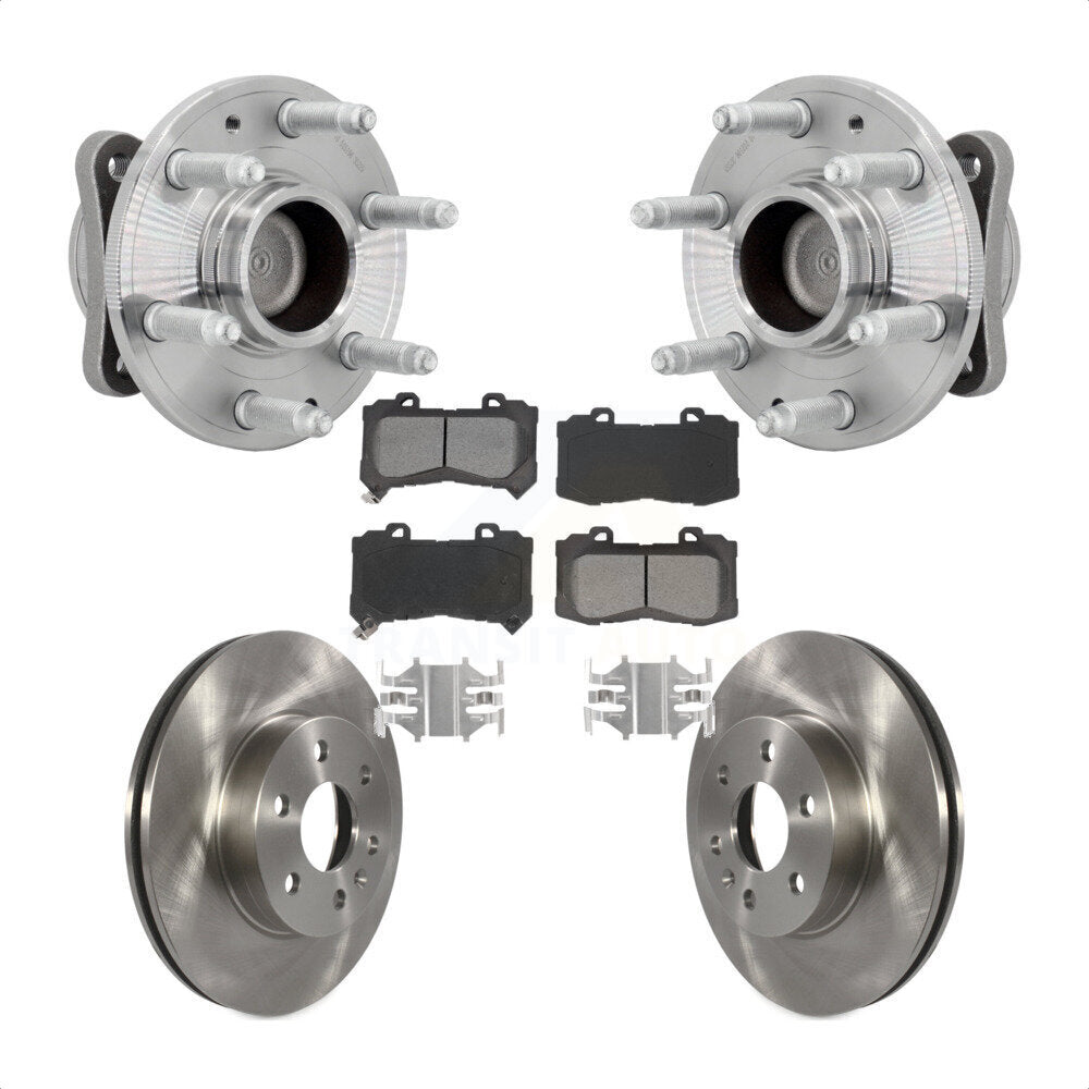 Kit de plaquettes de Rotor de frein à disque, roulement de moyeu avant, pour Chevrolet Colorado GMC Canyon RW