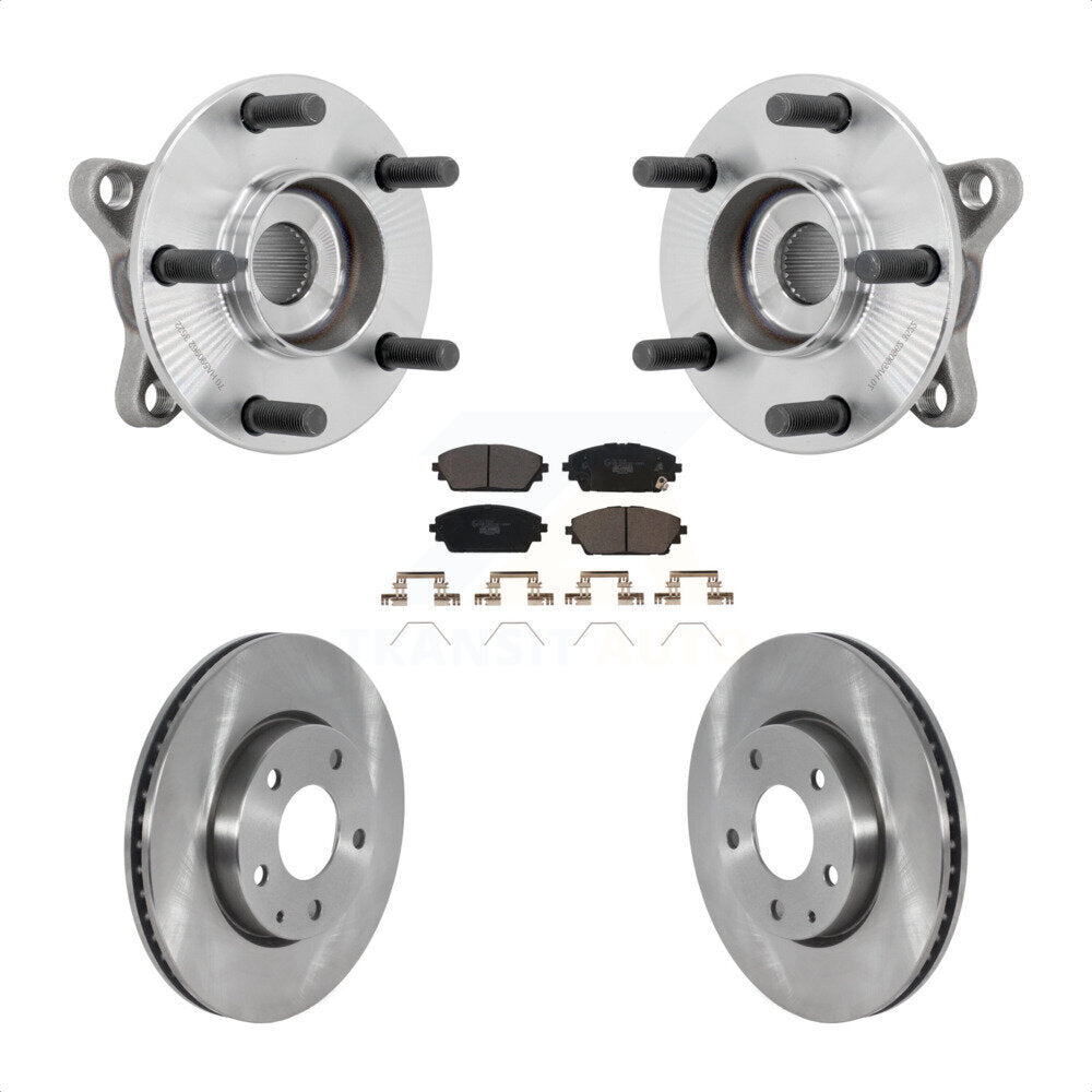 Kit de rotor et de plaquettes de frein à disque, ensemble de roulements de moyeu avant pour Mazda 3 FW 2021 – 2022