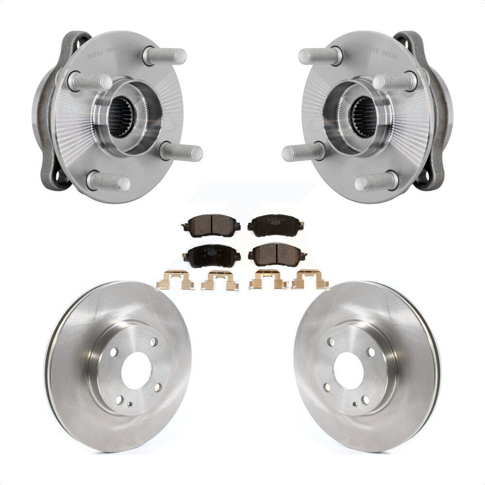 Kit de Rotor et plaquettes de frein à disque, ensemble de roulements de moyeu avant, pour Toyota Yaris iA Scio
