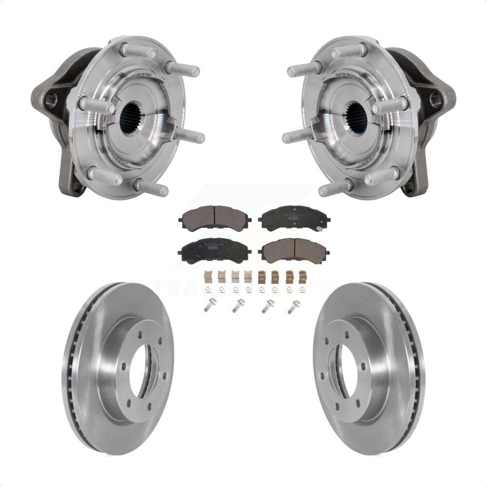 Ensemble de roulement de moyeu avant, Rotor de frein et Kit de plaquettes pour Ford Ranger 4W 2019 – 2023