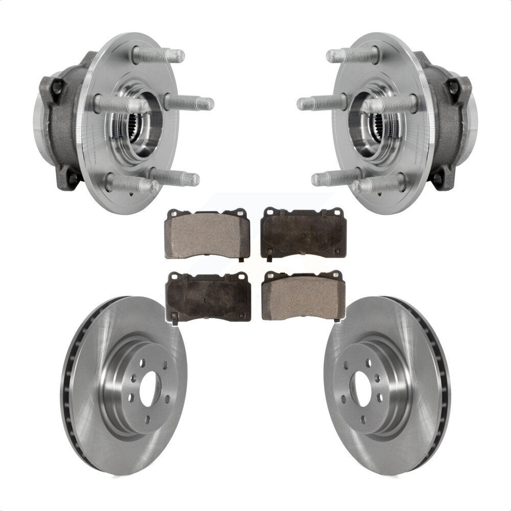 Kit de rotors de frein à disque et de plaquettes en céramique, ensemble de roulements de moyeu avant pour Tesla S X