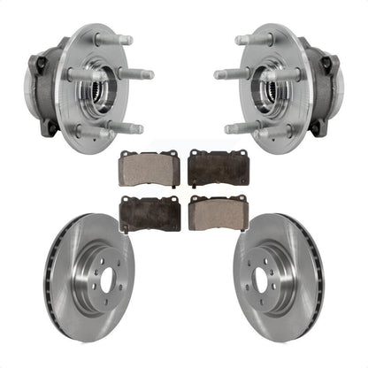 Kit de rotors de frein à disque et de plaquettes en céramique, ensemble de roulements de moyeu avant pour Tesla S X