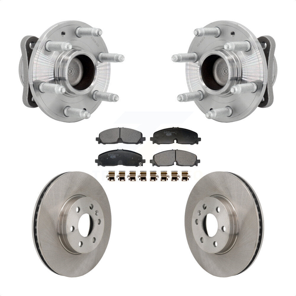 Kit de plaquettes de Rotor de frein à disque, roulement de moyeu avant, pour Chevrolet Colorado GMC Canyon RW