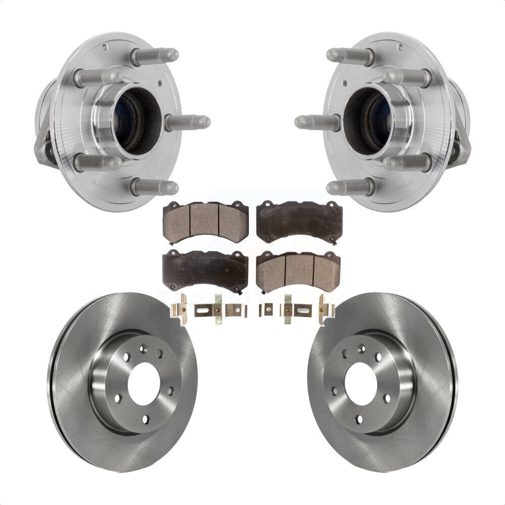 Kit de plaquettes de Rotor de frein, ensemble de roulements de moyeu avant pour Cadillac ATS V avec RW 2017